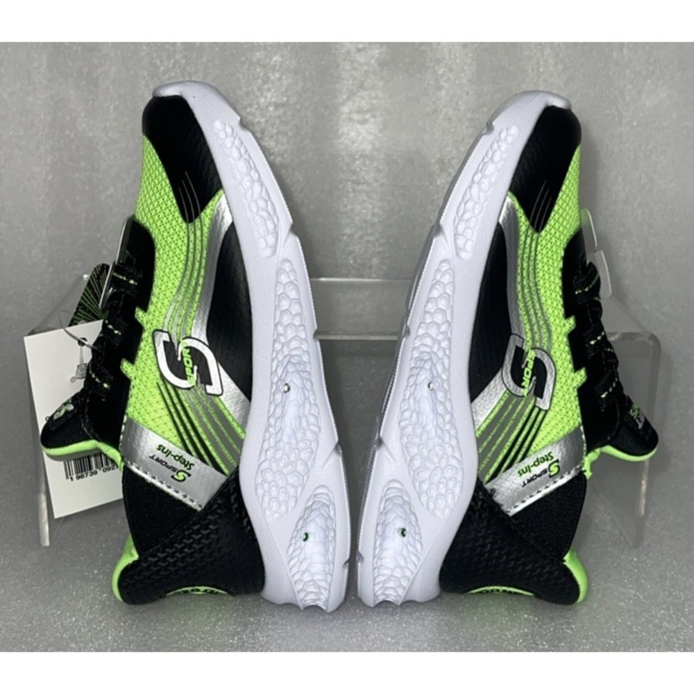 S Sport By Skechers Myles Sneakers Light Up Stretch Laces Strap Boys Size 6 NEW - Picture 14 of 17